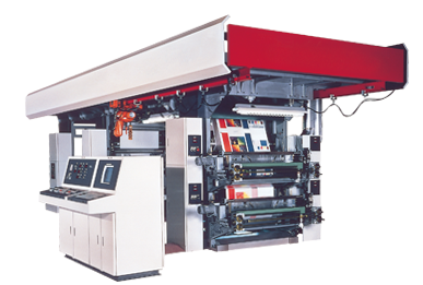 STACK TYPE FLEXOGRAPHIC PRINTING PRESS